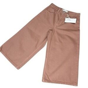 NWT TRAVE Denim Culottes Women's High-Rise "Talitha" in "Faded Rose" Size 26